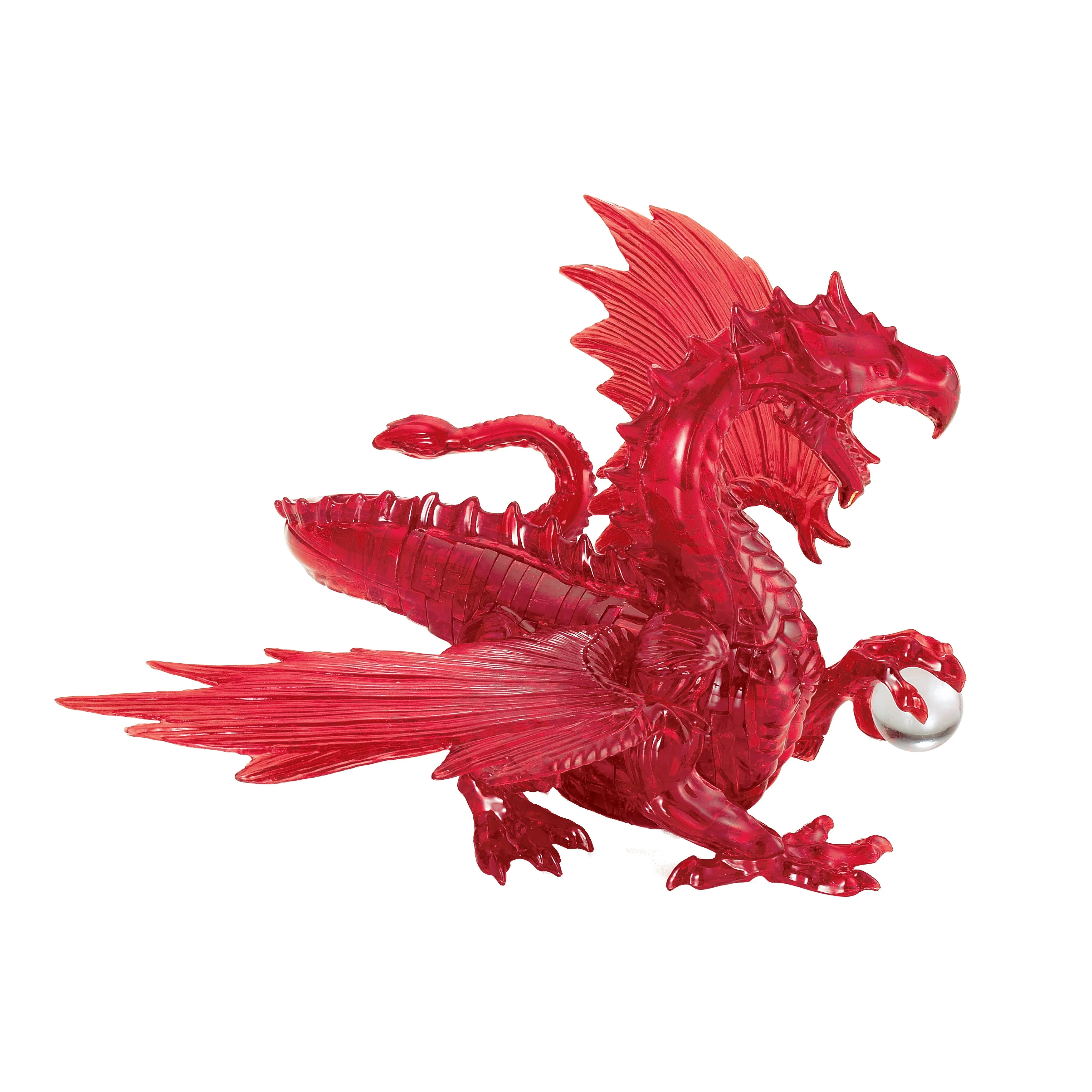 3D Crystal Puzzle - Dragon (Red): 56 Pcs