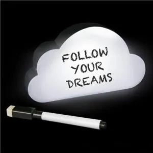 5.5" Light-Up Cloud Message Board