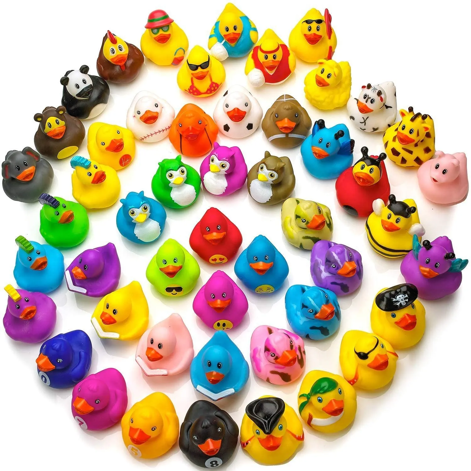 Assorted Rubber Ducks Toy Duckies for Kids and Toddlers