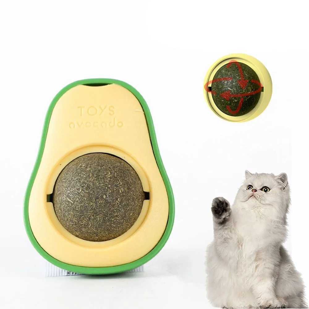 Avocado Catnip Wall Toy for Feline Fun