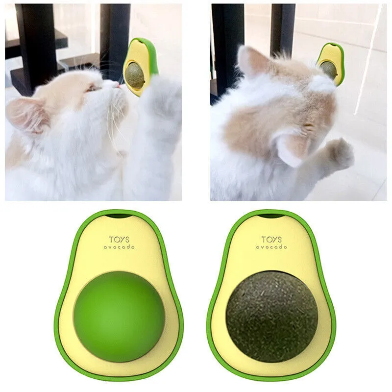 Avocado Catnip Wall Toy for Feline Fun