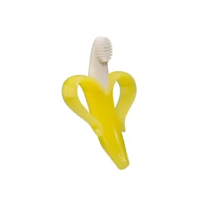 Baby Banana Brush For Infants Teeth - Yellow