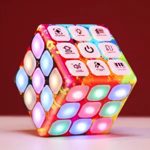 Blossom Cool Cubik LED Flashing Cube Memory Game - 5 Brain Memory Games for Kids And Children's Stress Relief And Full Entertainment