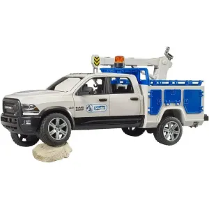 Bruder Ram 2500 Service Truck With Rotating Beacon Light