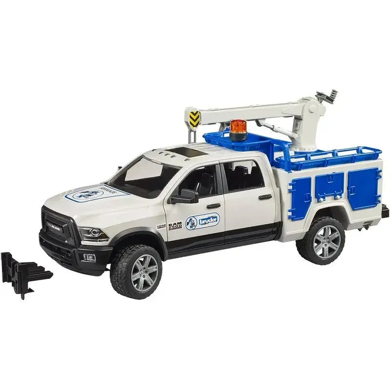 Bruder Ram 2500 Service Truck With Rotating Beacon Light