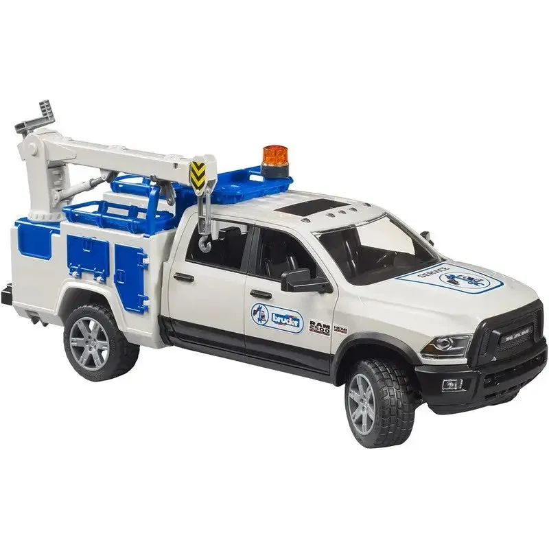 Bruder Ram 2500 Service Truck With Rotating Beacon Light