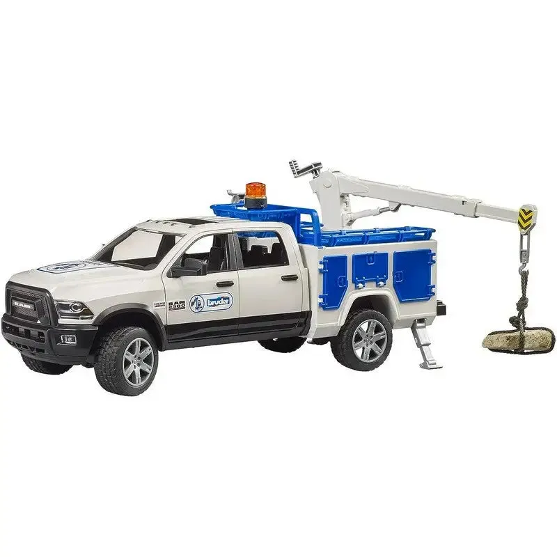 Bruder Ram 2500 Service Truck With Rotating Beacon Light