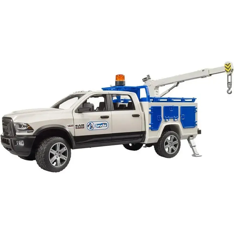 Bruder Ram 2500 Service Truck With Rotating Beacon Light