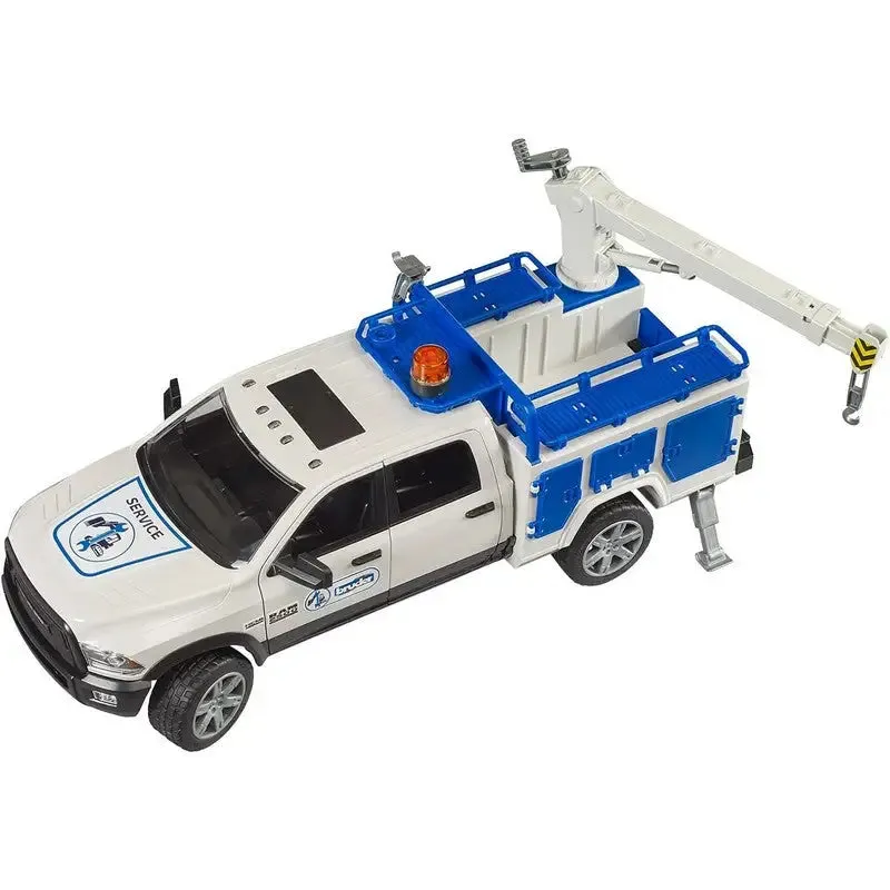 Bruder Ram 2500 Service Truck With Rotating Beacon Light