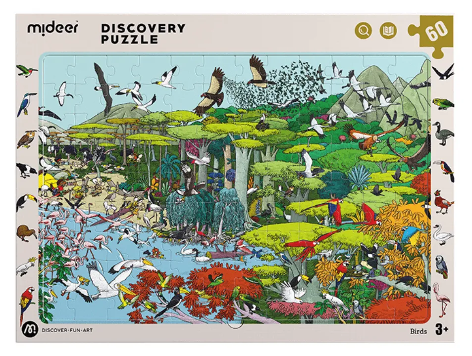 Discovery Puzzle Big Animal Small Animal (Birds 60p)