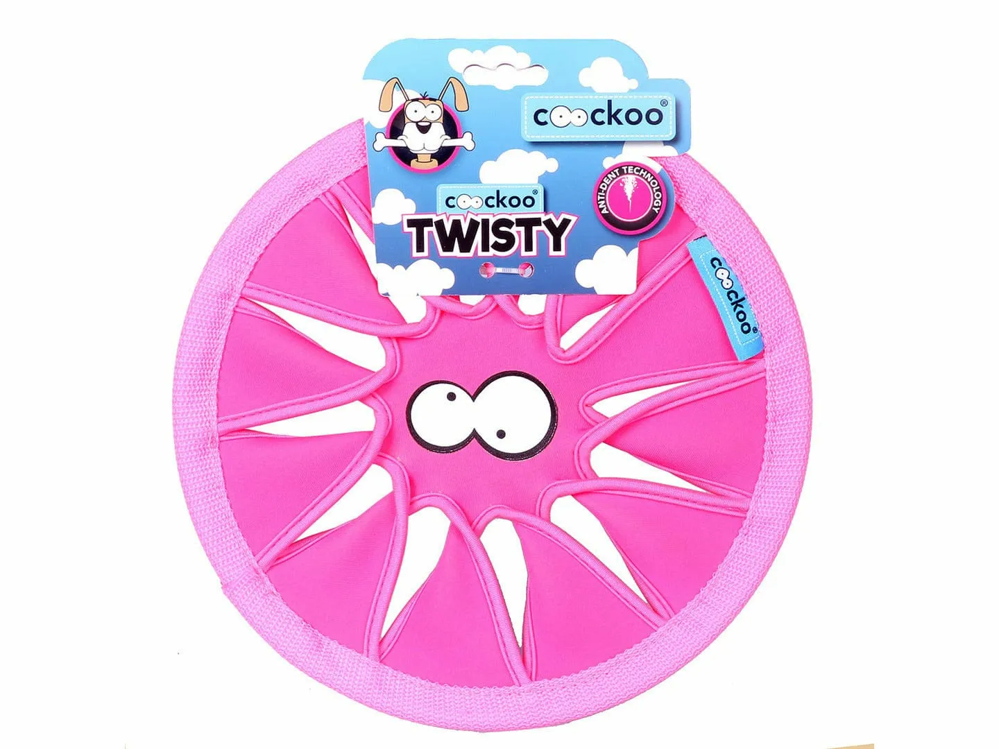 DOG TOY TWISTY DØ 24,5 cm pink