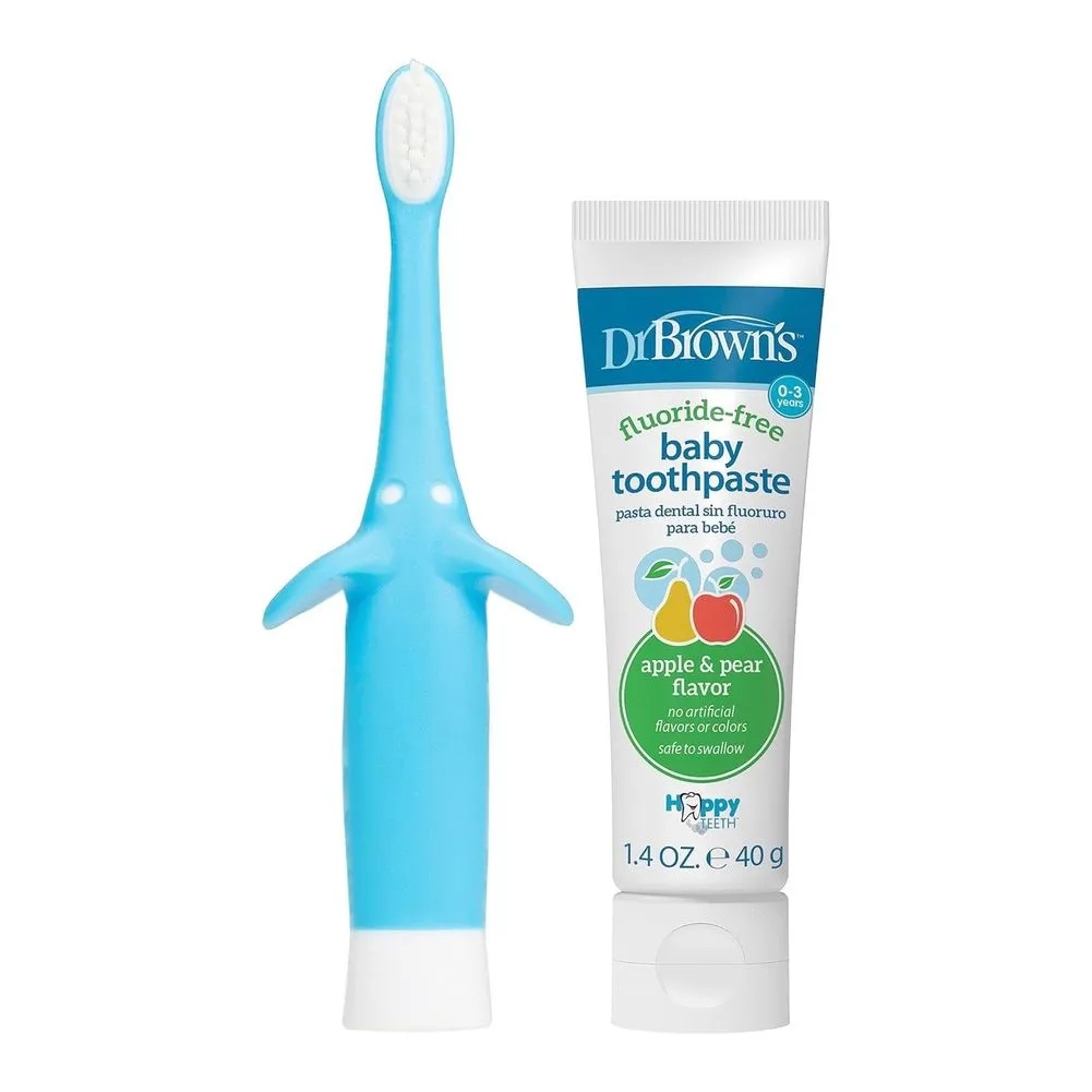 Dr. Brown's Infant-Toddler Toothbrush and Toothpaste Set