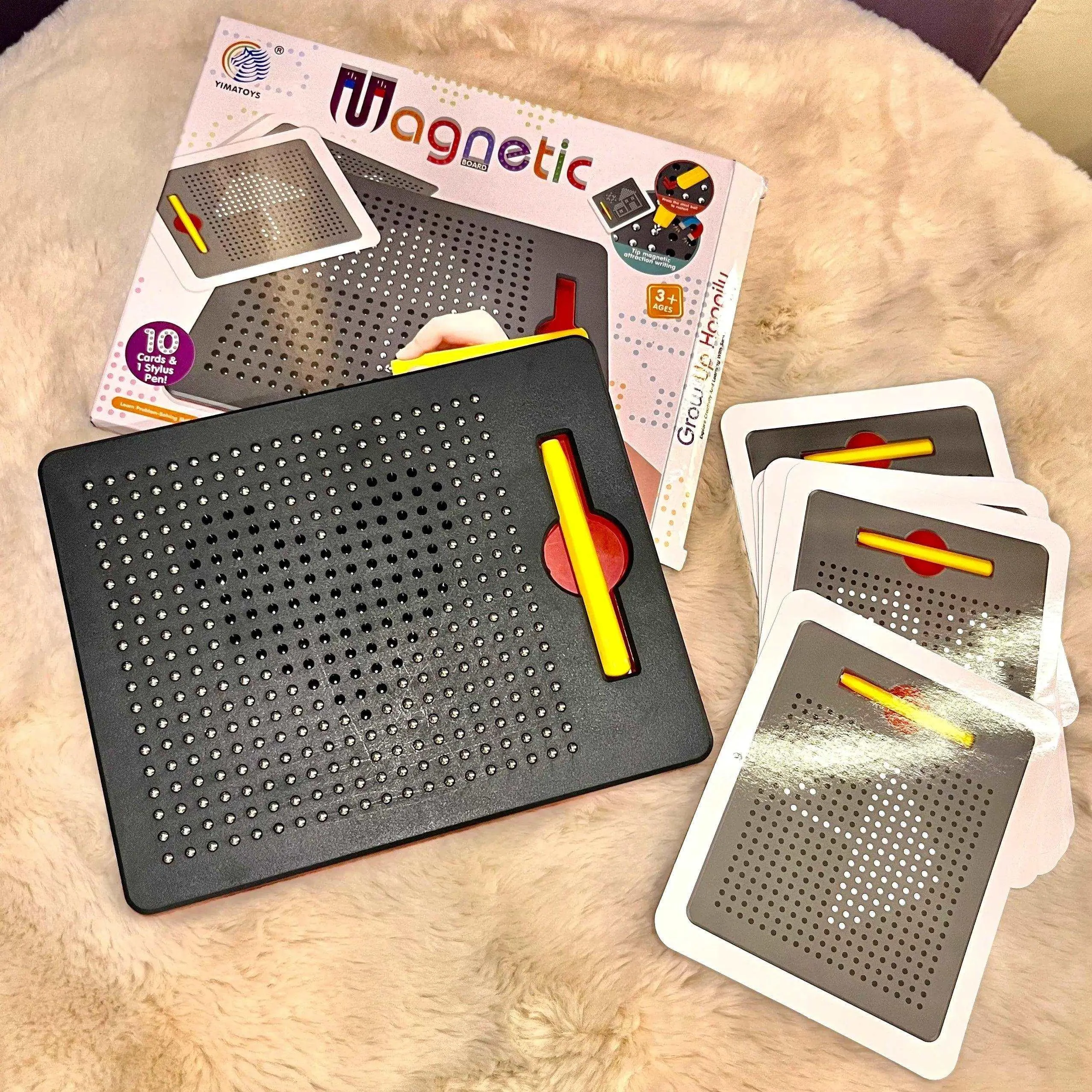 Drawing Magnetic Pad with 10 Pattern Cards For Kids