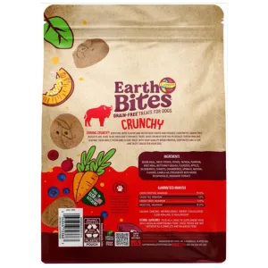 Earthborn Holistic Grain Free EarthBites Bison Crunchy Treats For Dogs 10oz