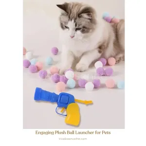 Engaging Plush Ball Launcher for Pets