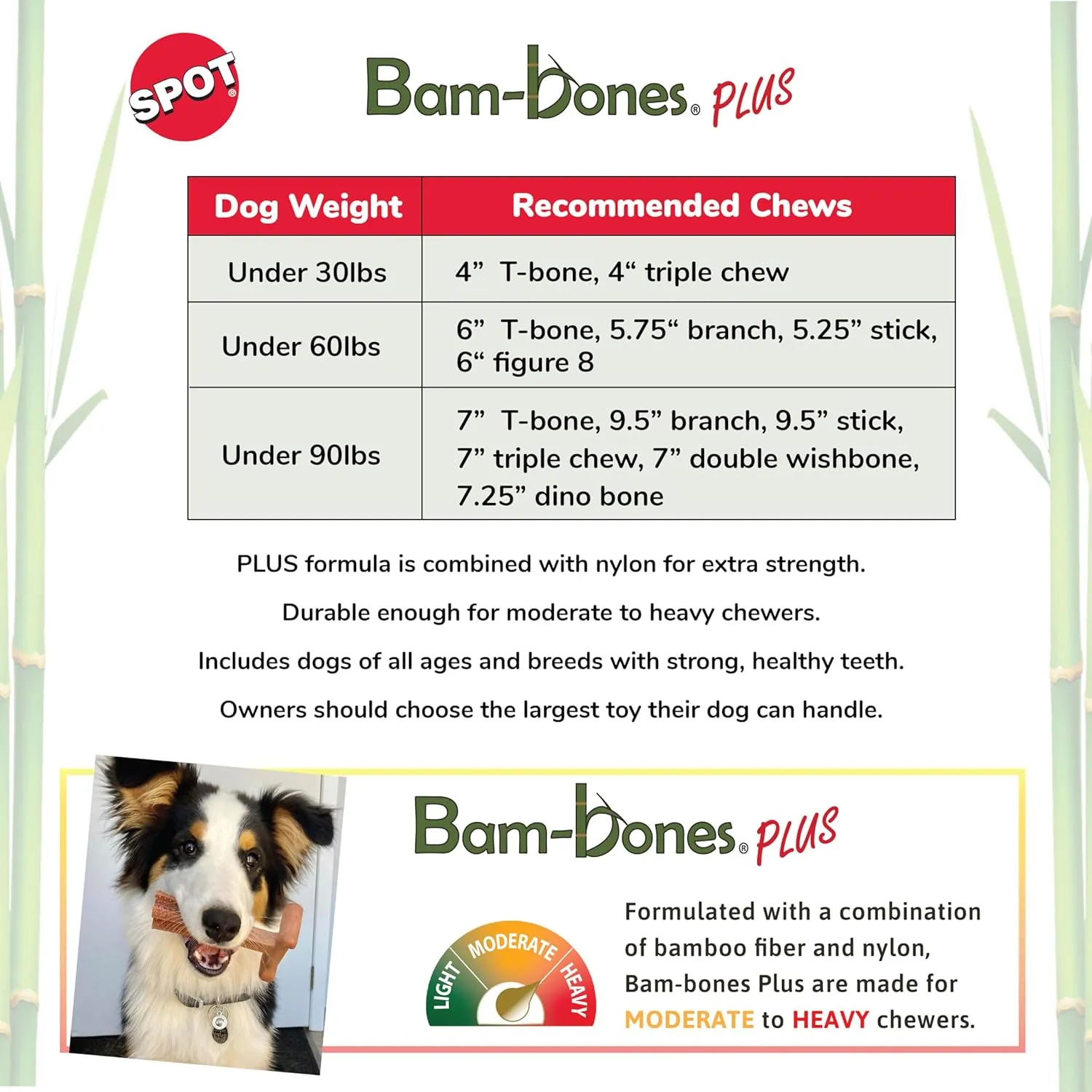 Ethical Pet Bam-Bones Plus Peanut Butter Tough Chew Dog Toy