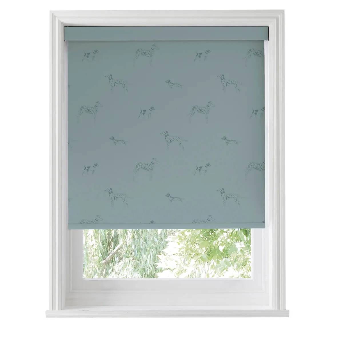 Fetch Teal Roller Blind Sample