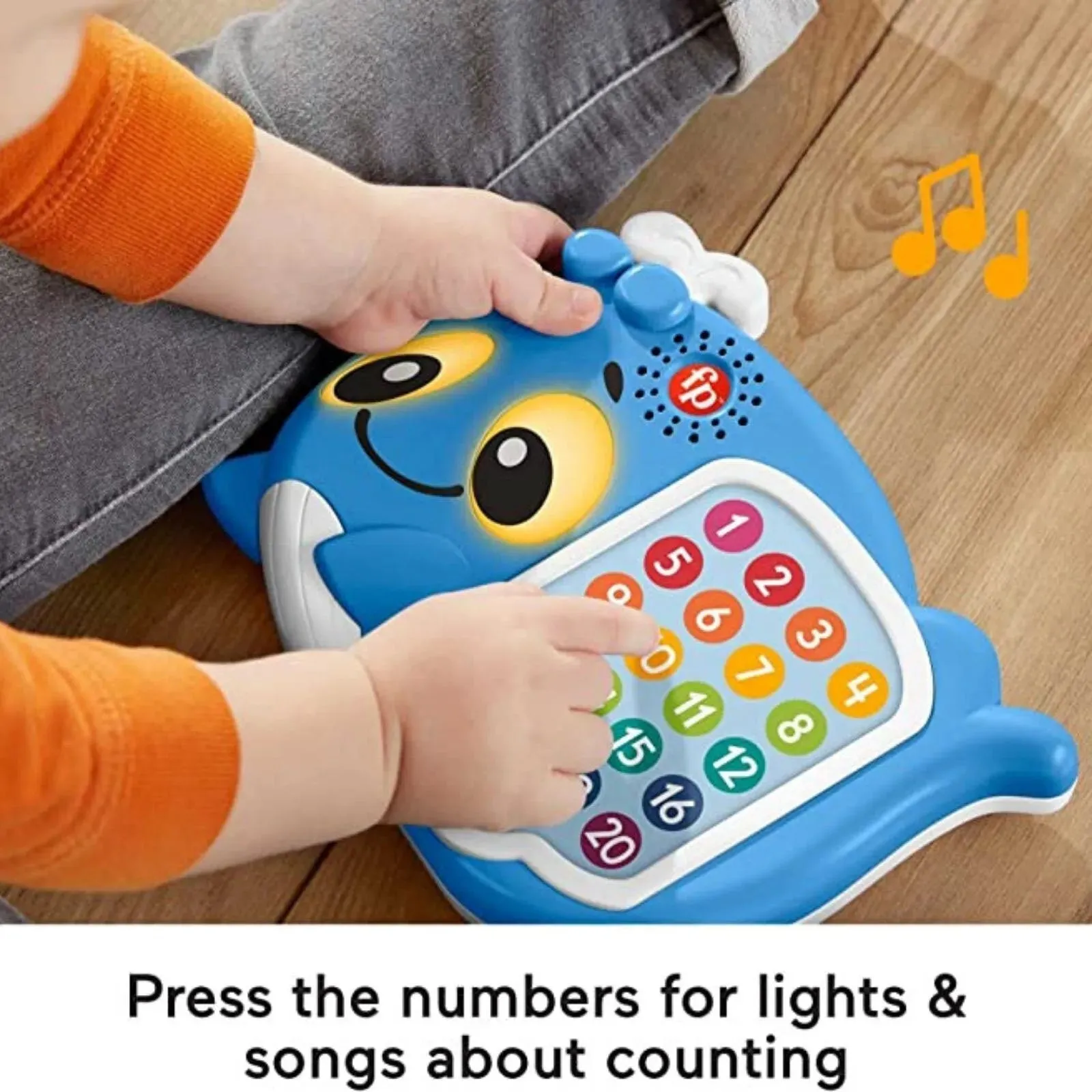 Fisher-Price Linkamals 1-20 Count & Quiz Whale