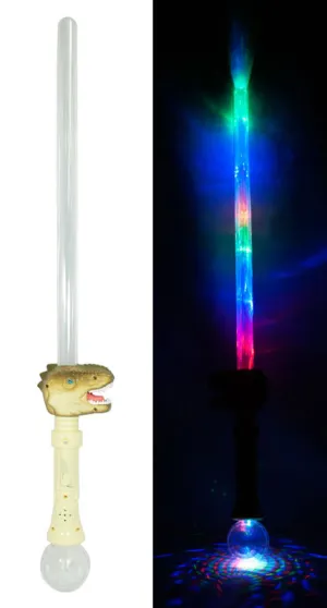 Flashing Light Up Toy Dinosaur Sword with Sounds Wholesale