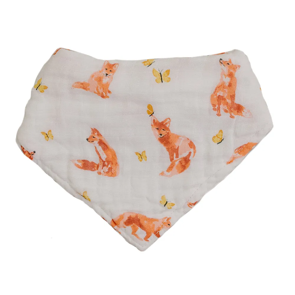 Fox Tales   Prairie Oh So Soft Muslin Bandana Bib Set