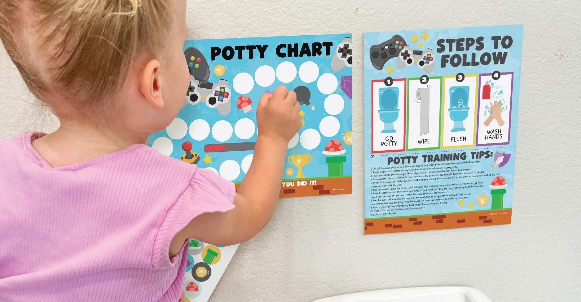 Gaming Potty Training Chart | Sticker Charts | Early Education