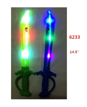 Glowing LED Light Up Pirate Swords Wholesale