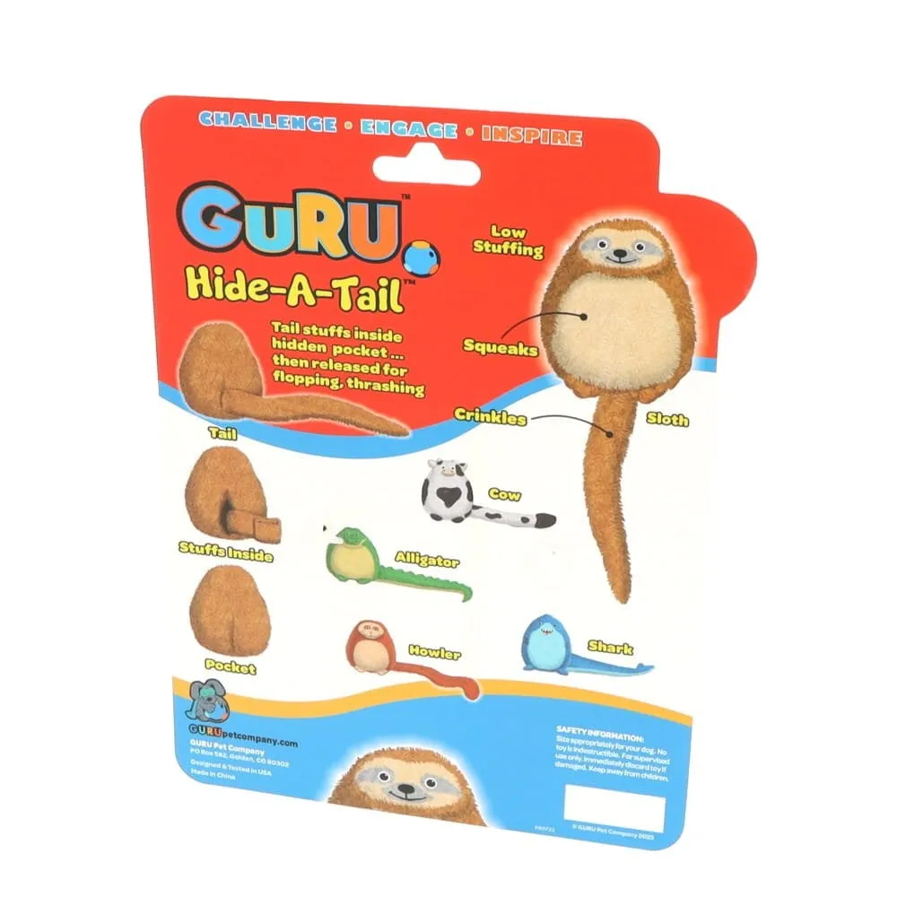 GURU Hide A Tail Cow Plush Dog Enrichment Toy Medium^^^