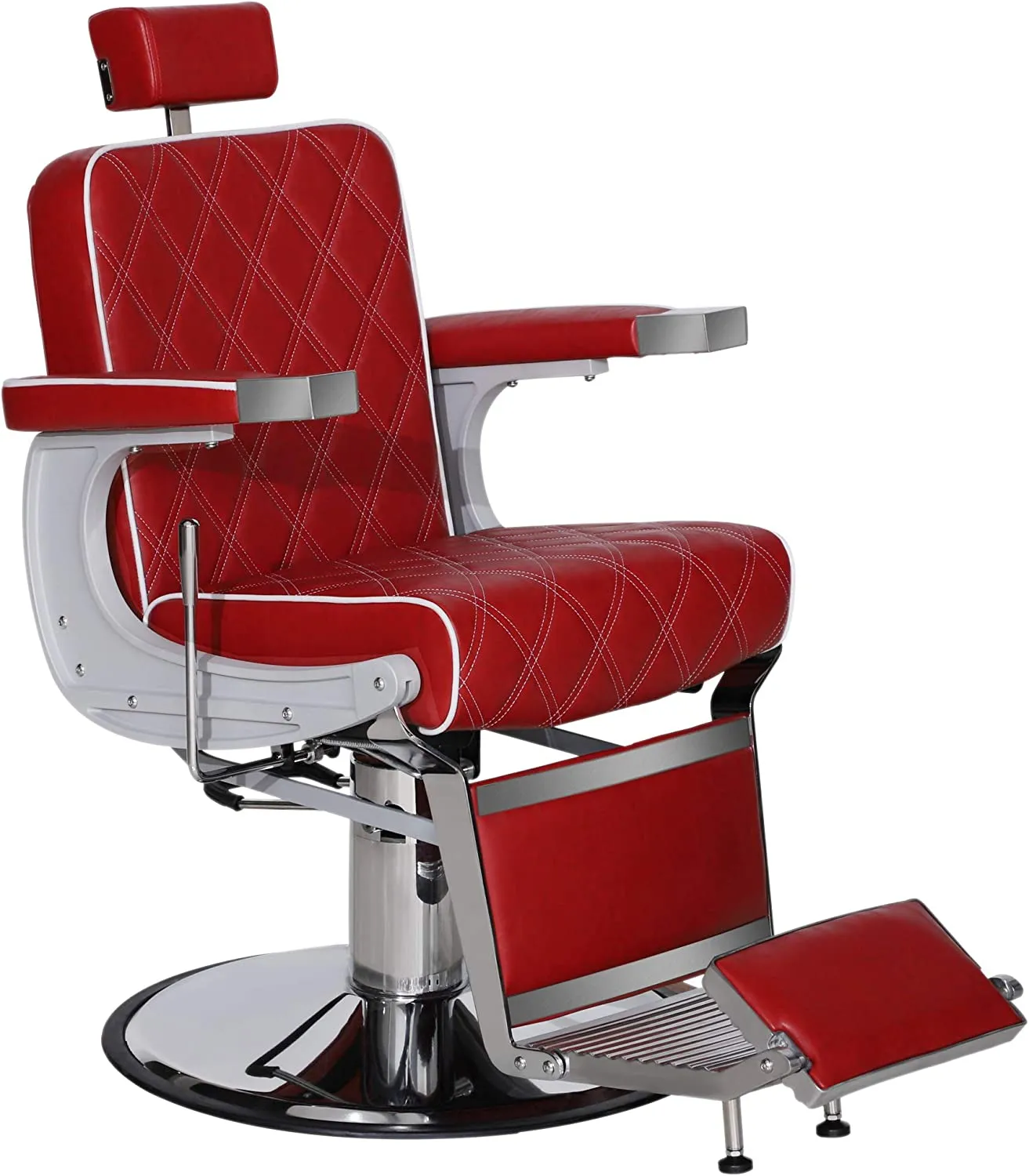 Heavy Duty Metal Vintage Barber Chair All Purpose Recline