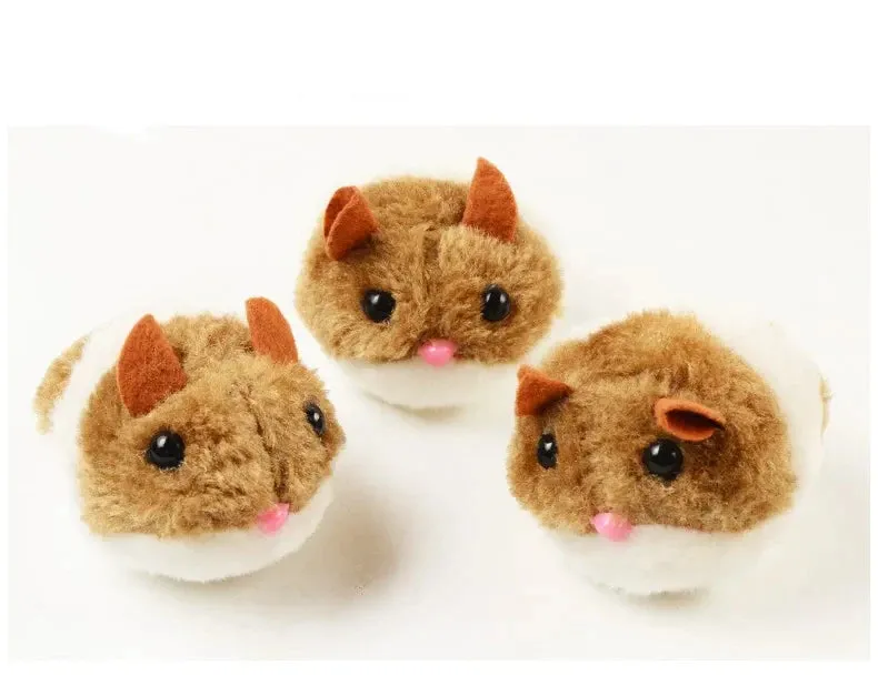 Interactive Plush Mouse Cat Toy