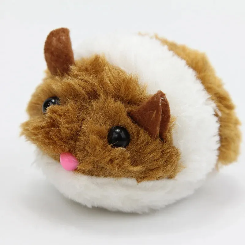 Interactive Plush Mouse Cat Toy