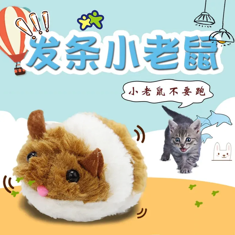 Interactive Plush Mouse Cat Toy