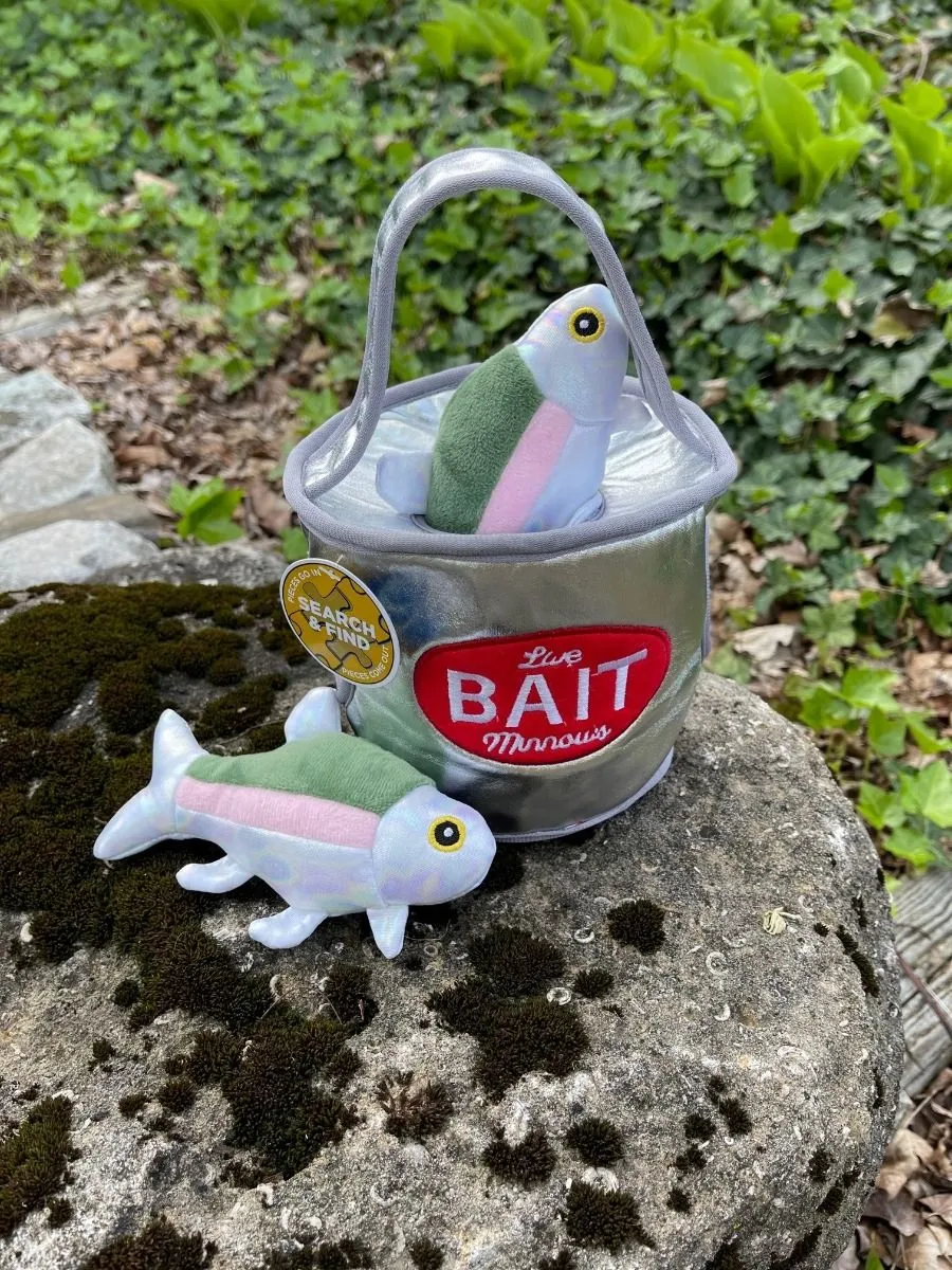 Interactive Squeaky Dog Toy: Bait Bucket Reward Puzzle