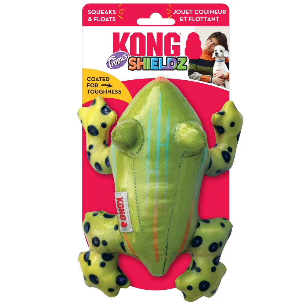 Kong Shieldz Tropics Frog Toy For Dogs