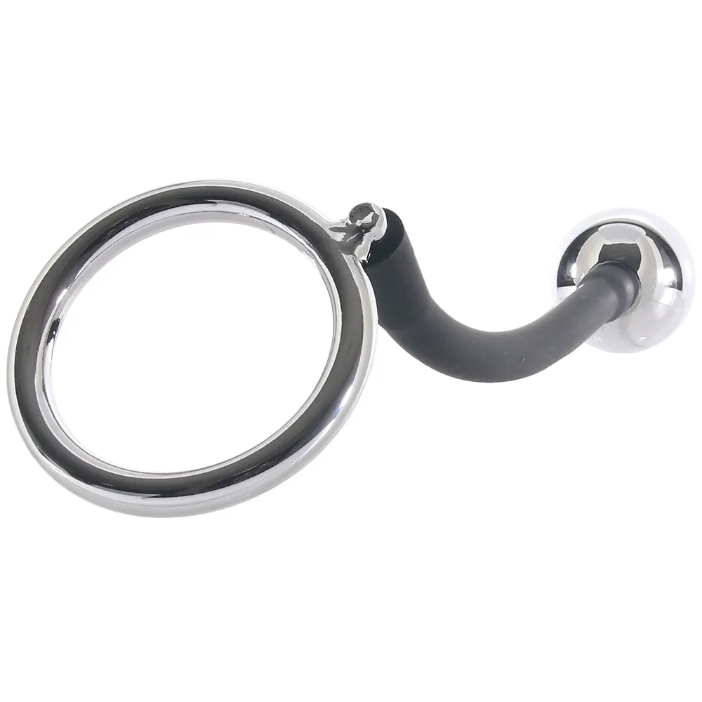 Master Series Tug   Plug Cock & Ball Ring With Plug