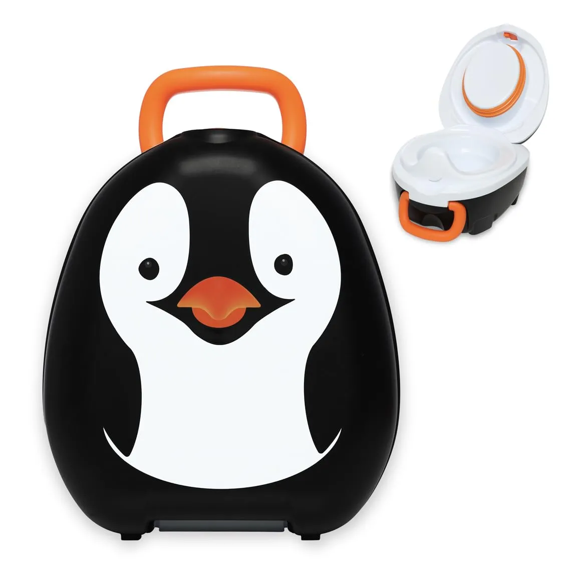 My Carry Potty - Penguin Travel Potty, Award-Winning Portable Toddler Toilet Seat for Kids to Take Everywhere