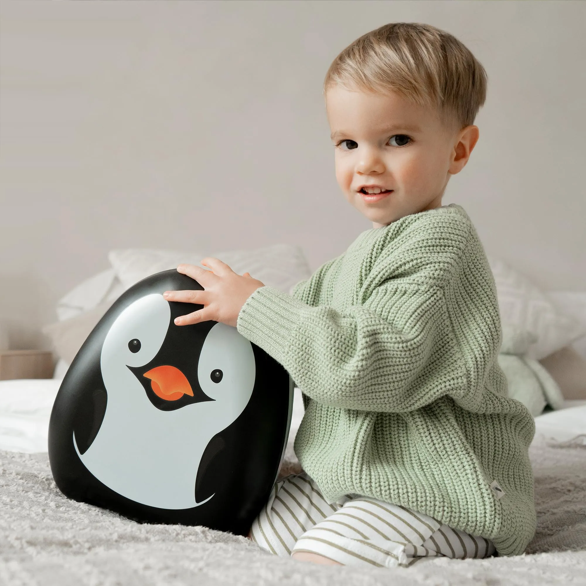 My Carry Potty - Penguin Travel Potty, Award-Winning Portable Toddler Toilet Seat for Kids to Take Everywhere