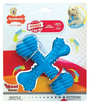 Nylabone Dura Chew X Bone Beef Flavored Dog Chew Toy