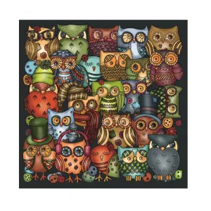 Owls Palapeli Puzzle with Built-in Frame & Stand