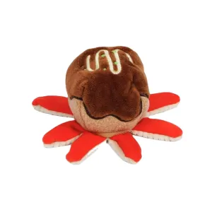 Petkin - Adorable Octopus Takoyaki Sniffing Squeaky Dog Toy