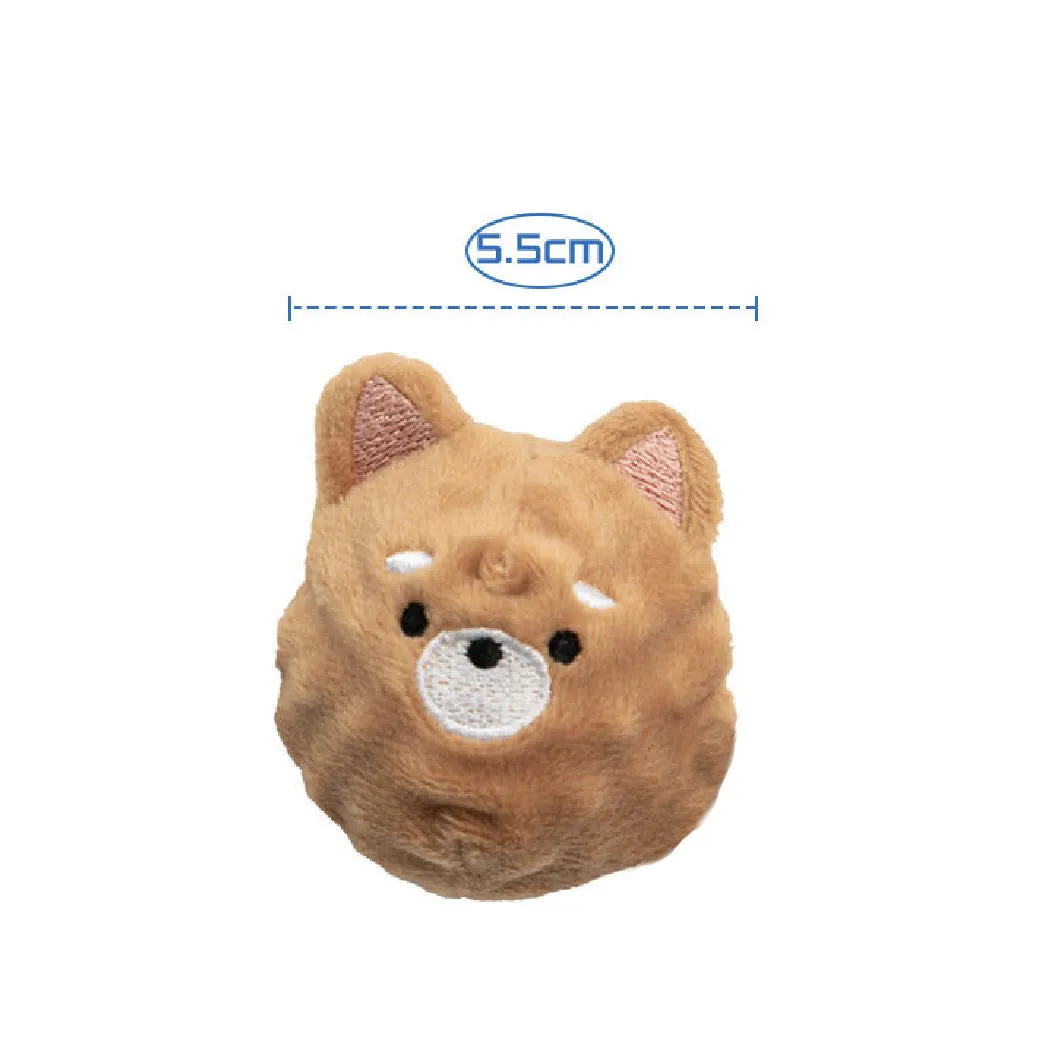 Petkin - Cute Puppy Shaped Squeaky Ball Toy Set