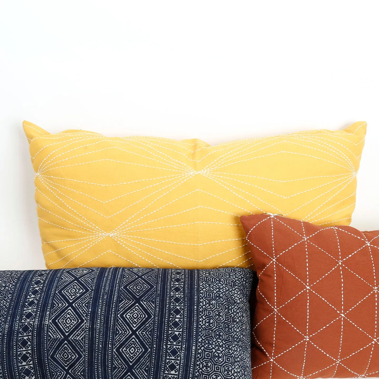 Prism Lumbar Pillow / Mustard