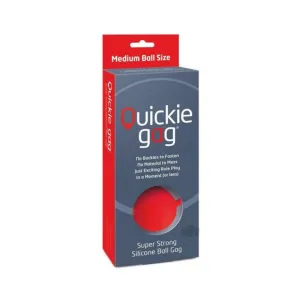 Quickie Ball Gag Medium Red