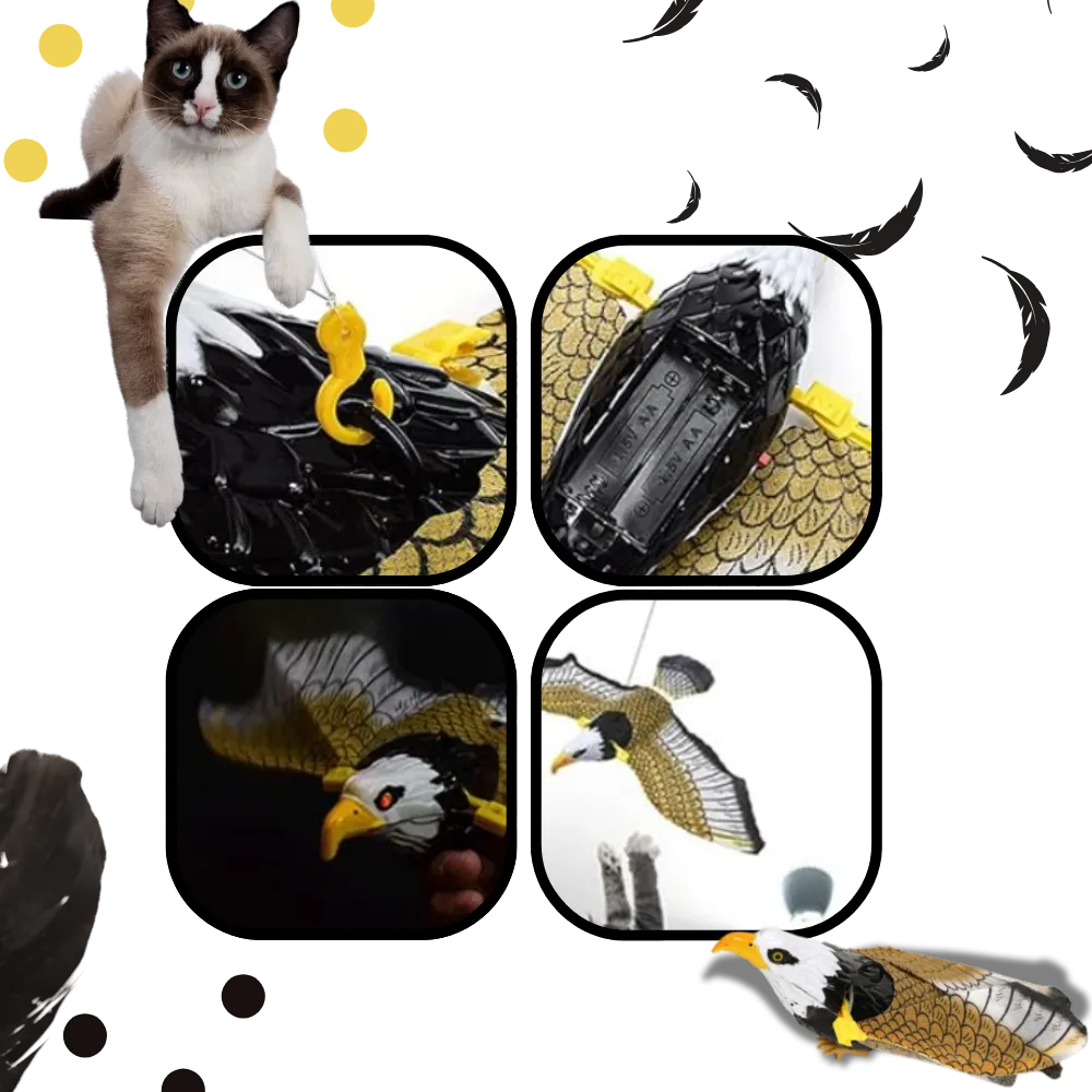 Simulated Flying Bird Cat Toy