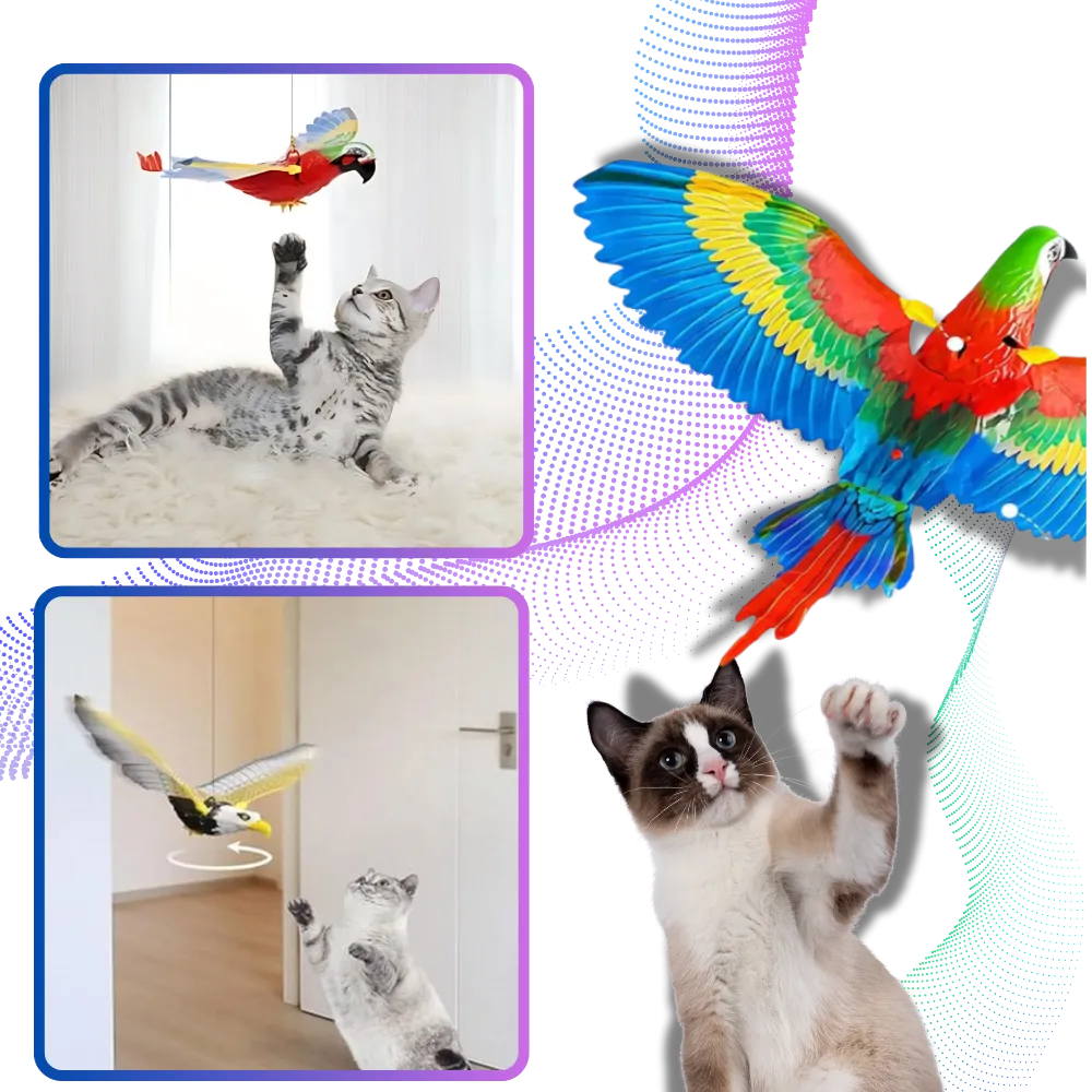 Simulated Flying Bird Cat Toy