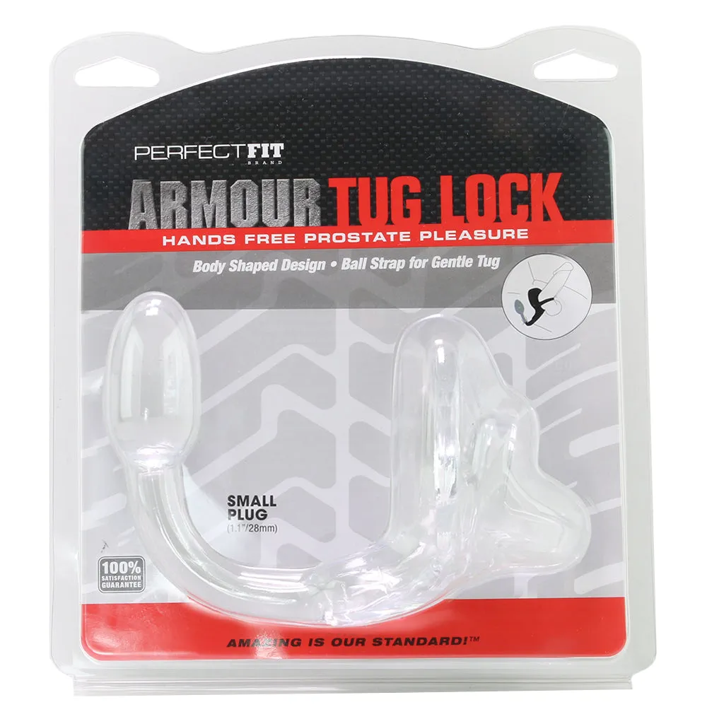 Small Armour Tug Lock Prostate Stimulator in Clear