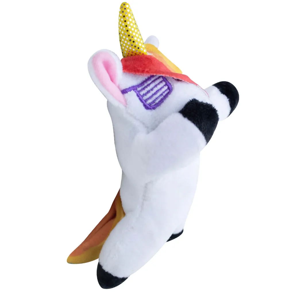 Snugarooz Baby Dab the Unicorn Trendy Plush Dog Toy (6.5")