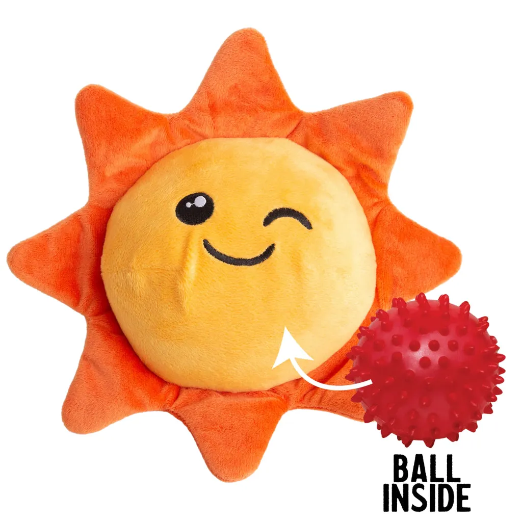 Snugarooz Sweet Sunshine 2-in-1 Plush Dog Toy with Hidden Ball