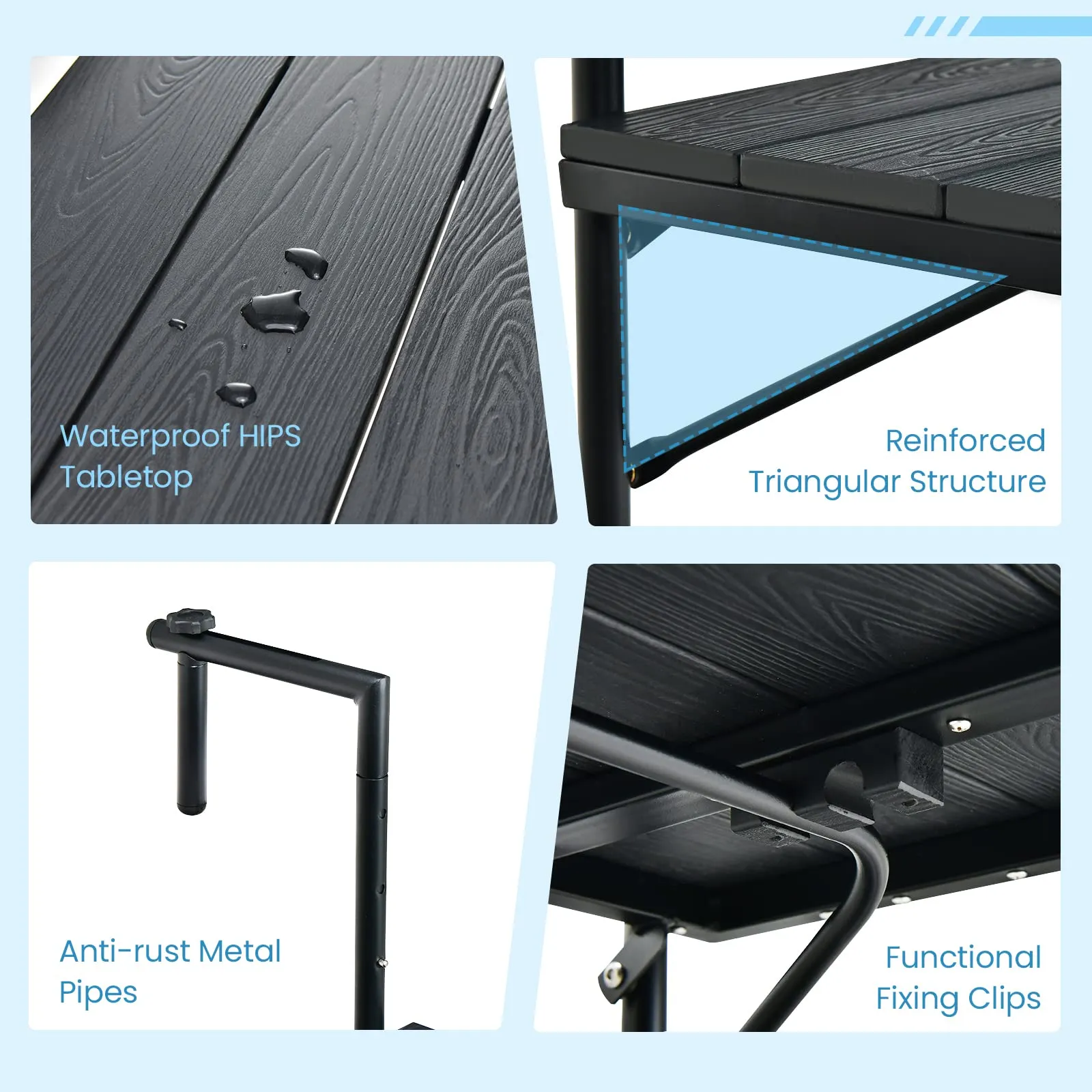 Tangkula Outdoor Indoor Hanging Table