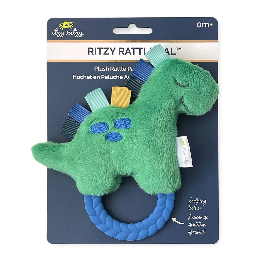 The Dino Rattle Pal Plush Teether