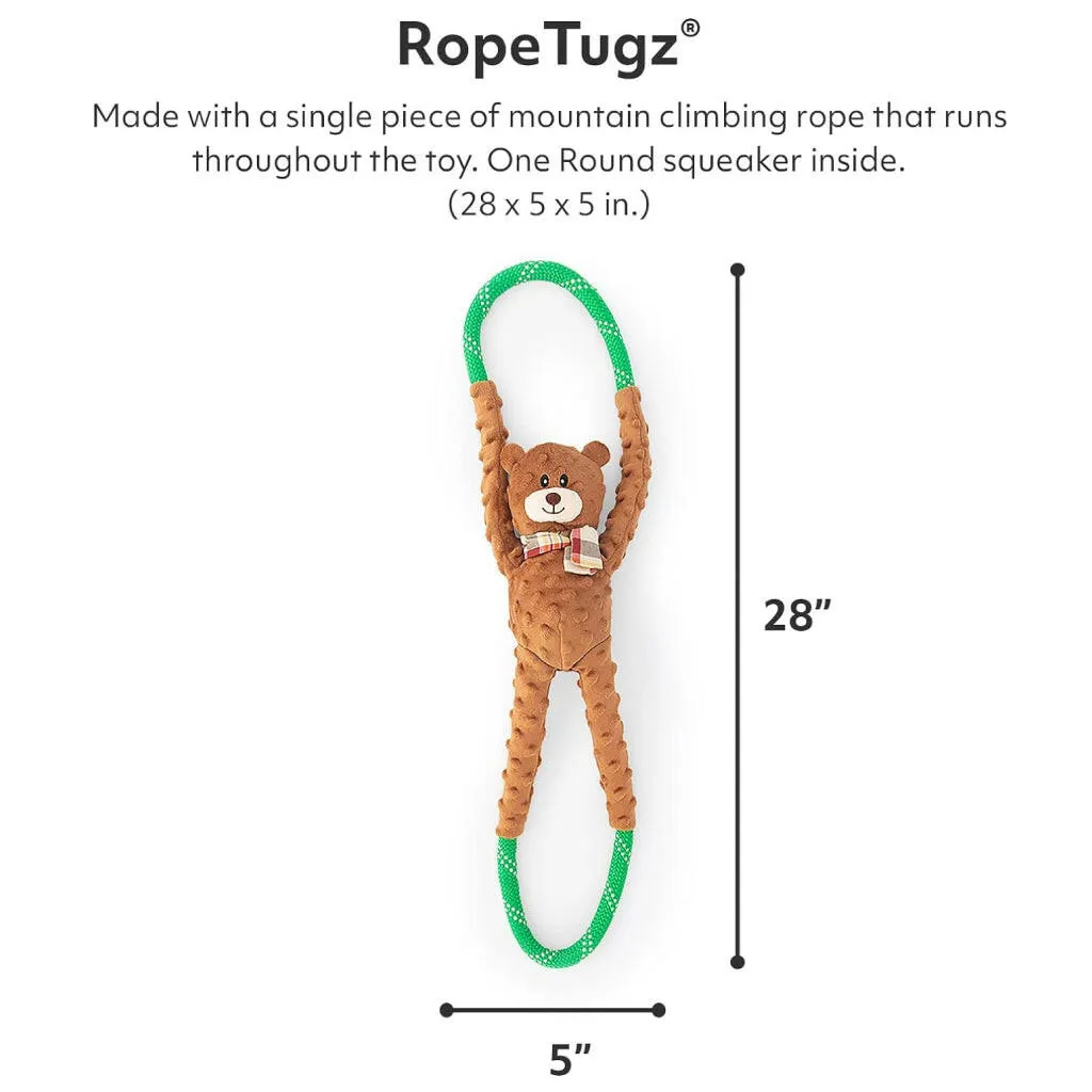 Zippy Paws Charity RopeTugz Bear Pull Toy for Dogs (Large)